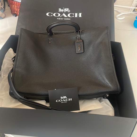 NWT Coach Rogue Brief In Regenerative Leather - Picture 5 of 9